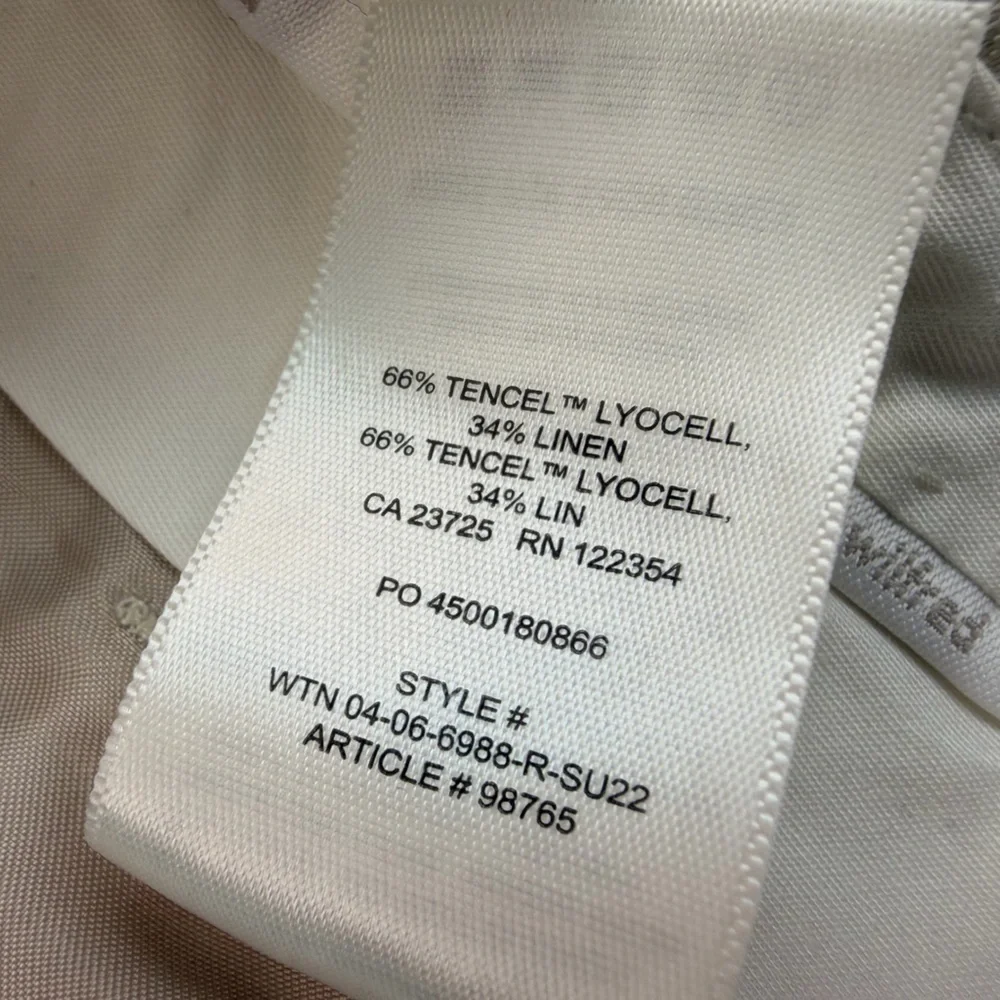 Aritzia Wilfred The Effortless Pant™ - CruiseLinen Cream Textured